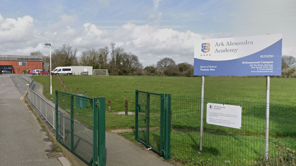 The sign outside the St Leonards-on-Sea campus of the Ark Alexandra Academy.