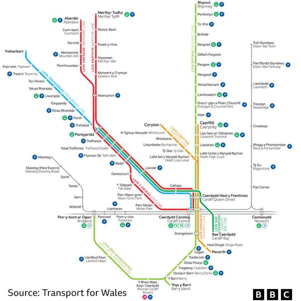 South Wales Metro: What is it and when will it be finished? - BBC News