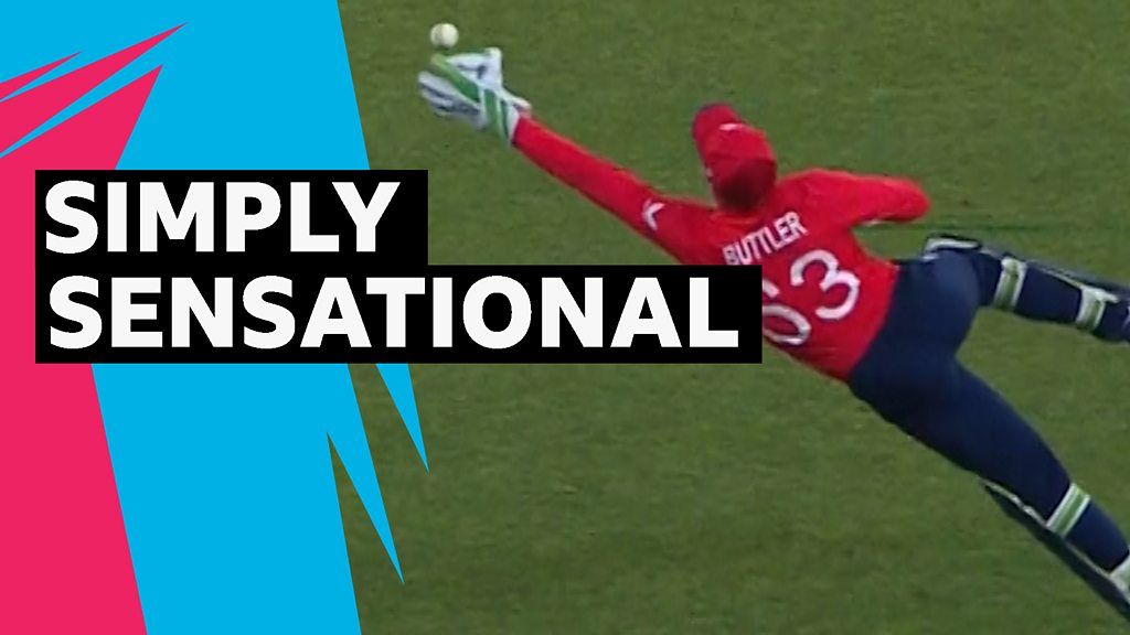 Three stunning catches as England win