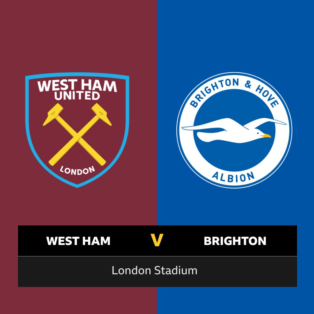 Follow West Ham v Brighton live