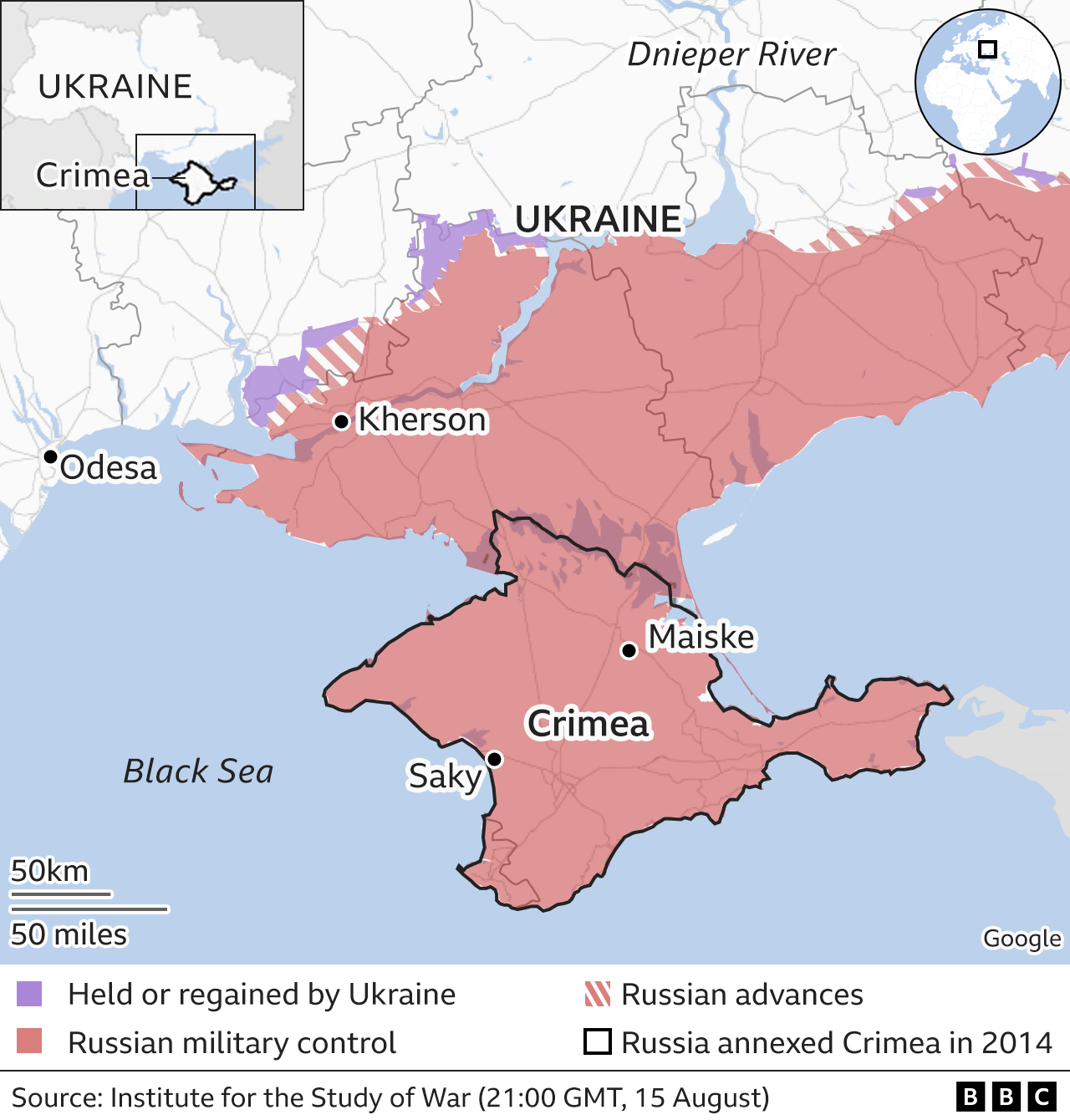 map showing crimea ukraine and russia        <h3 class=