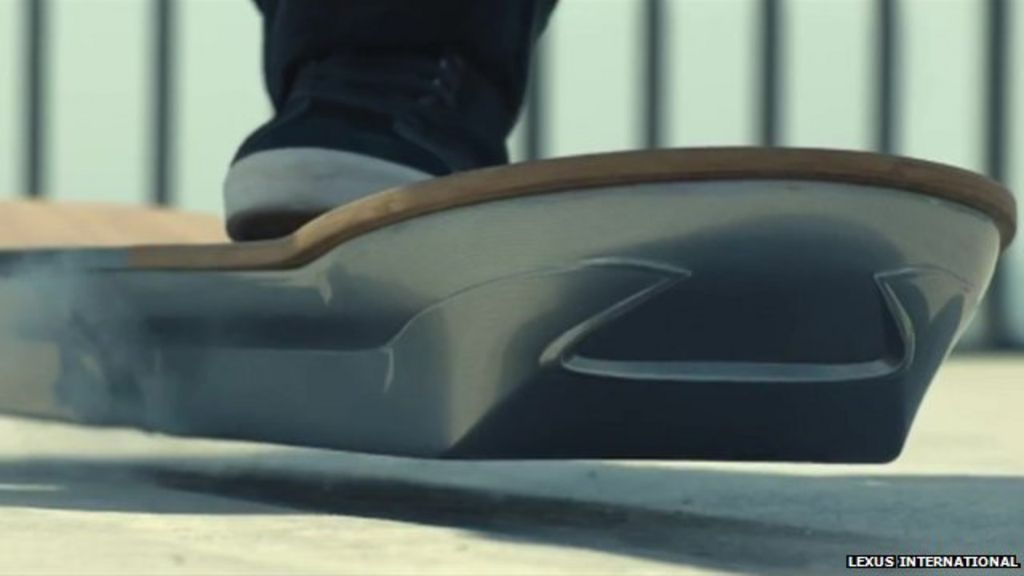 Futuristic floating hoverboard unveiled