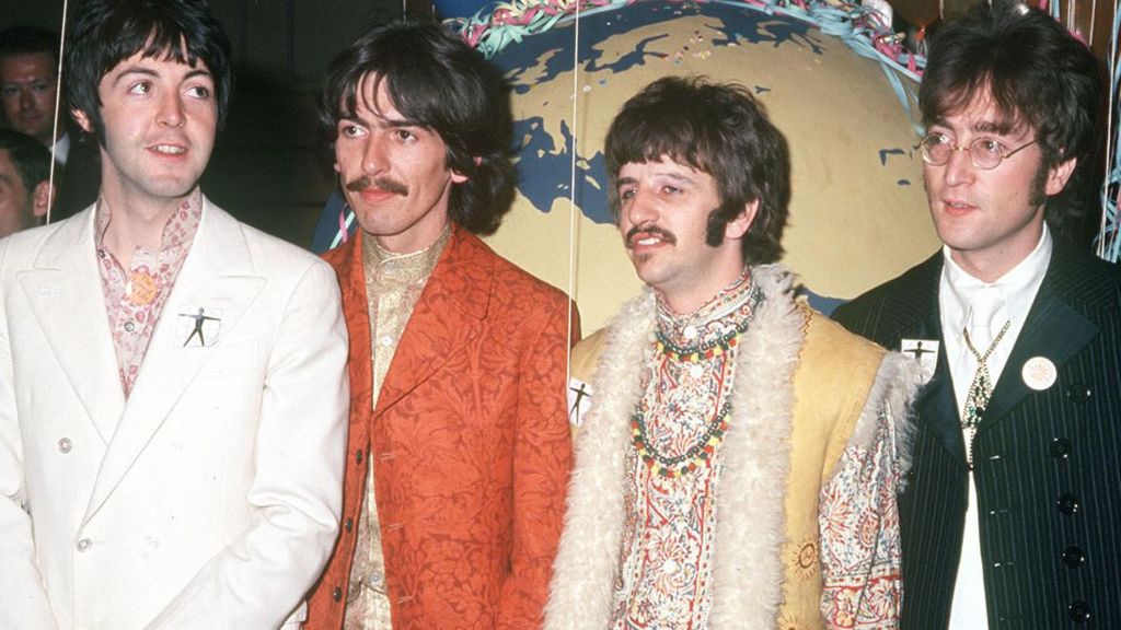 The Beatles (left to right): Paul McCartney, George Harrison, Ringo Starr and John Lennon, pictured in 1967 - the year Sgt. Pepper's Lonely Hearts Club Band was released