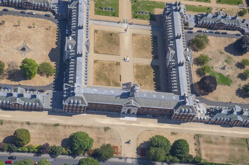 Aerial view of Royal Hospital Chelsea