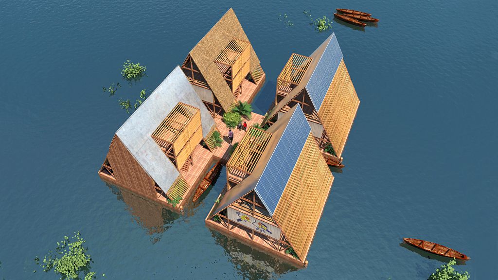 Компьютерный дизайн для водного сообщества, Лагос, Нигерия - NLE Architects