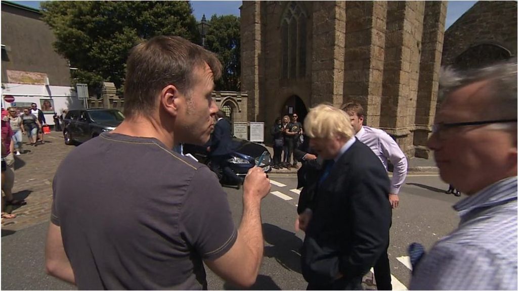 'You lied to us Boris,' yells heckler