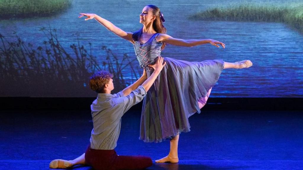 Rebecca Johnson dancing at a National Youth Ballet production