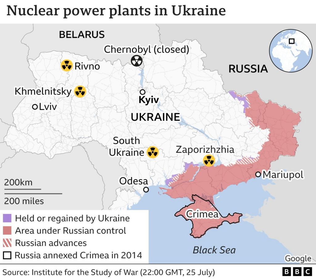 Ukraine War IAEA Says Zaporizhzhia Nuclear Plant Out Of Control BBC News