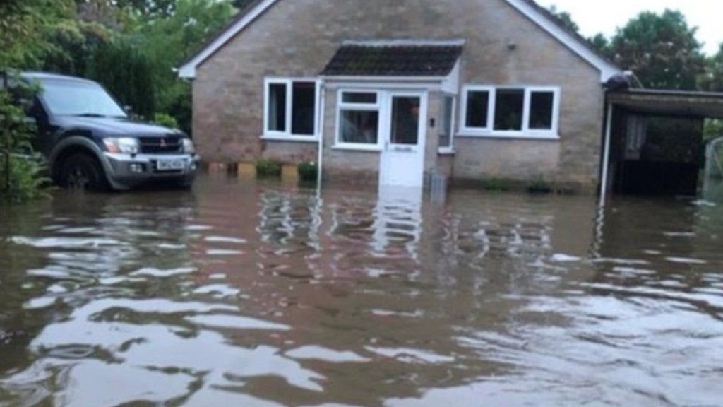 Image of flooded house