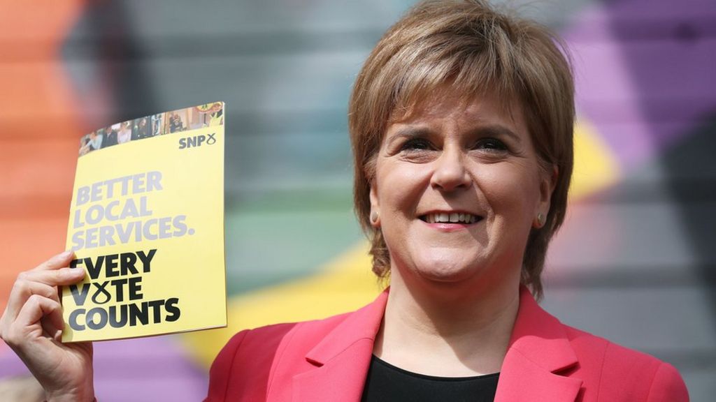 Sturgeon launches SNP council election manifesto