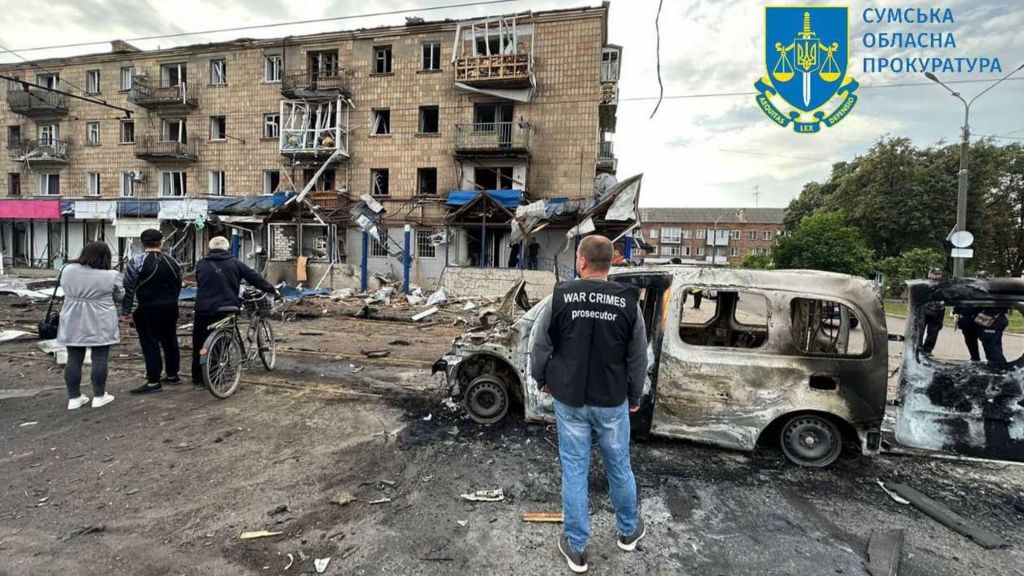 Russia attacked the northern Ukrainian town of Konotop on Thursday, wounding 14 people