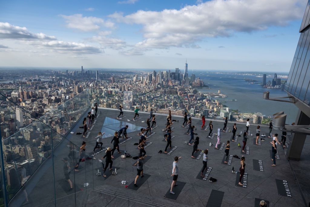 Yoga above New York