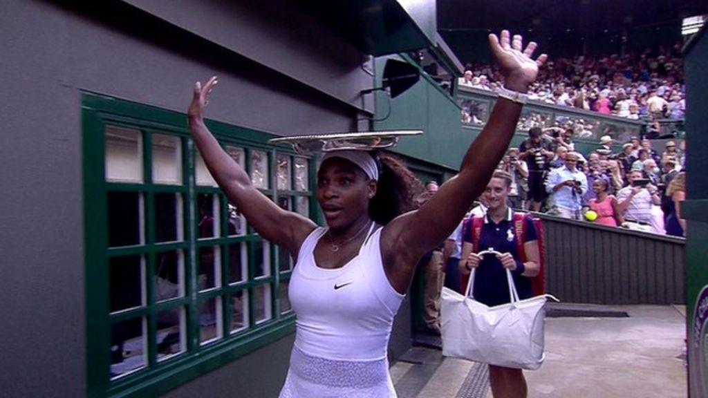 Serena Williams Celebrates Wimbledon Win - BBC Newsround