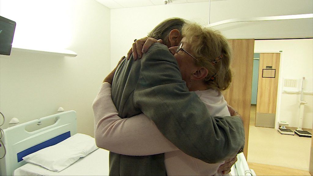 Sandy Law is reunited with the surgeon who performed the operation, 40 years ago.