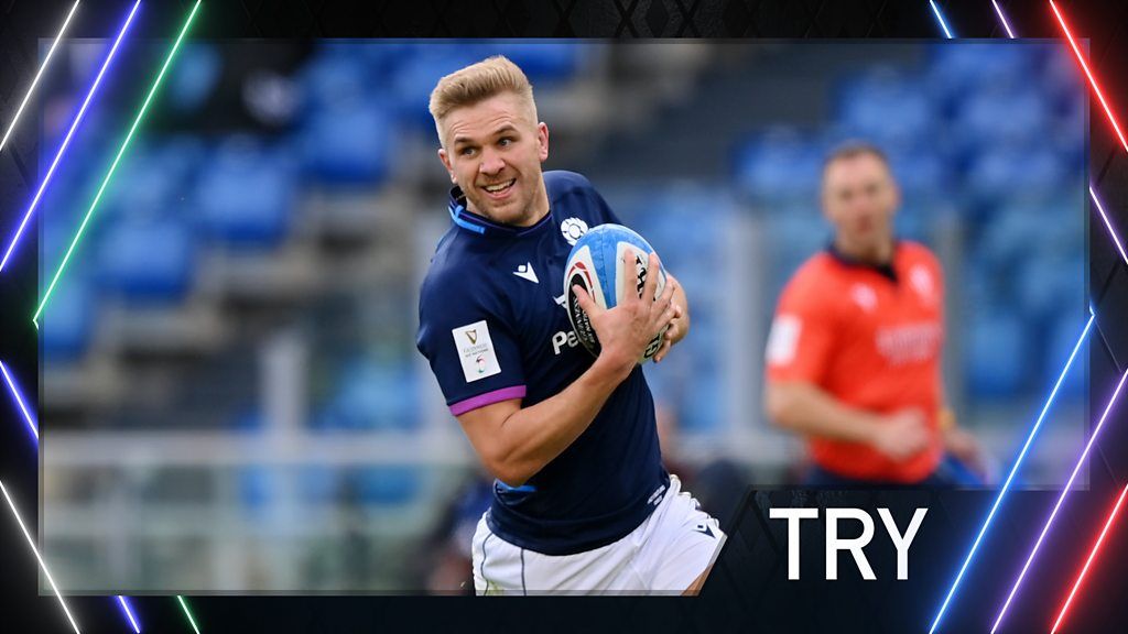 Watch: Chris Harris scores try Scotland against Italy
