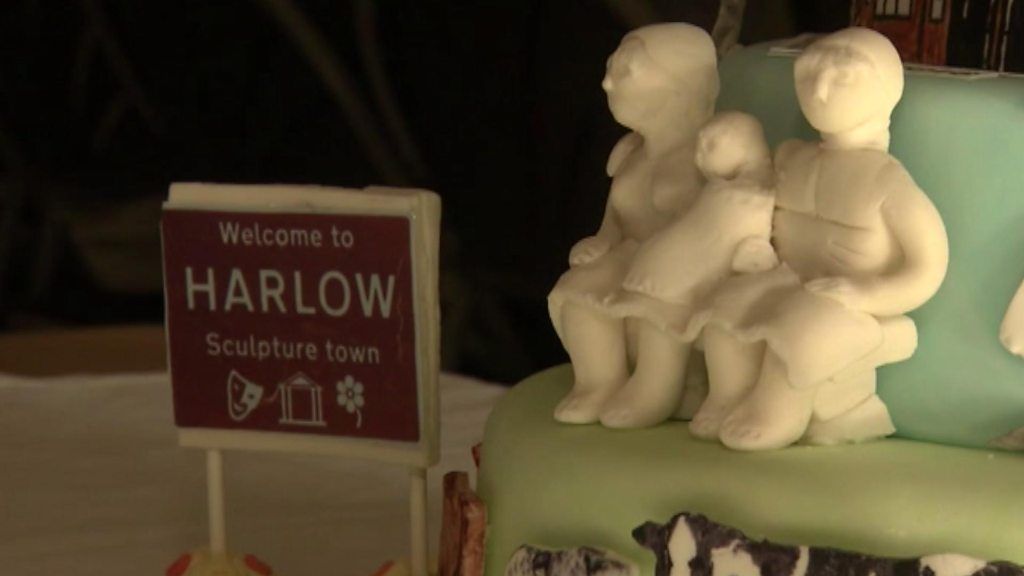 Birthday cake celebrating Harlow's 70th birthday