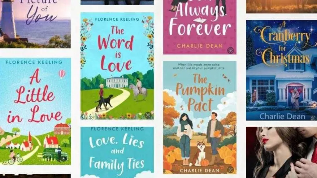 A collection of the covers of some of the books written by Florence Keeling, either under her own name or under one of her pen-names Charlie Dean