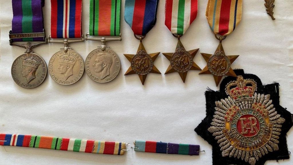 The war medals that were stolen in the burglary