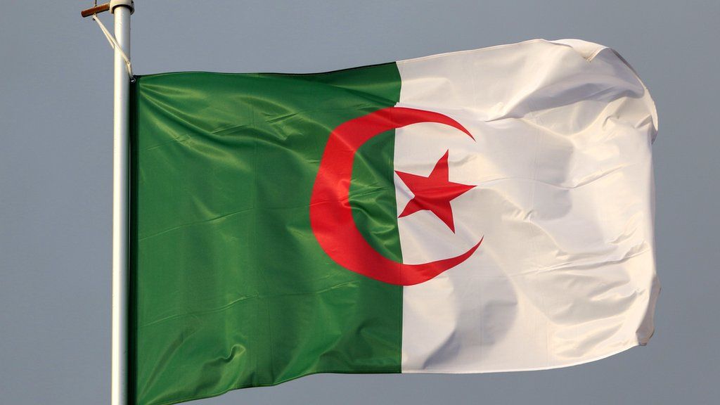 An Algerian flag