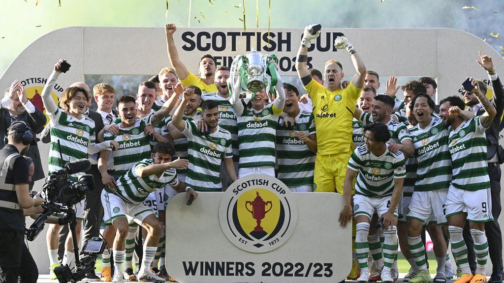 Celtic celebrate 2023 Scottish Cup victory