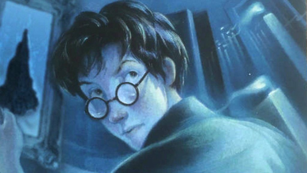 An illustration of a Harry Potter by Botnik Studios