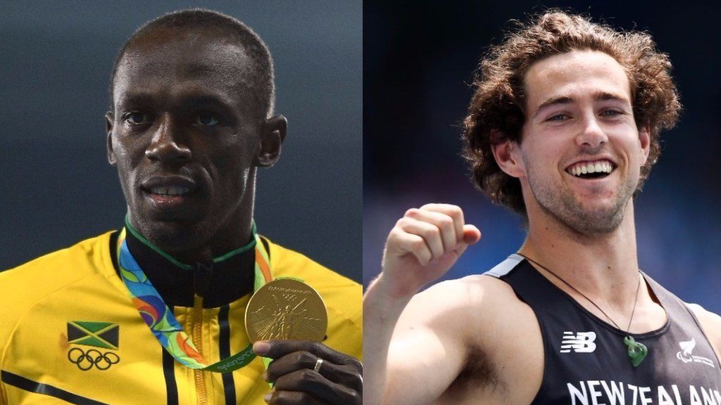 Usain Bolt and Liam Malone