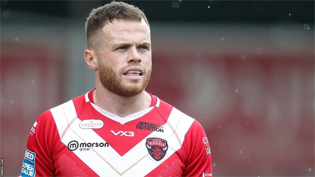 Joe Burgess in action for Salford