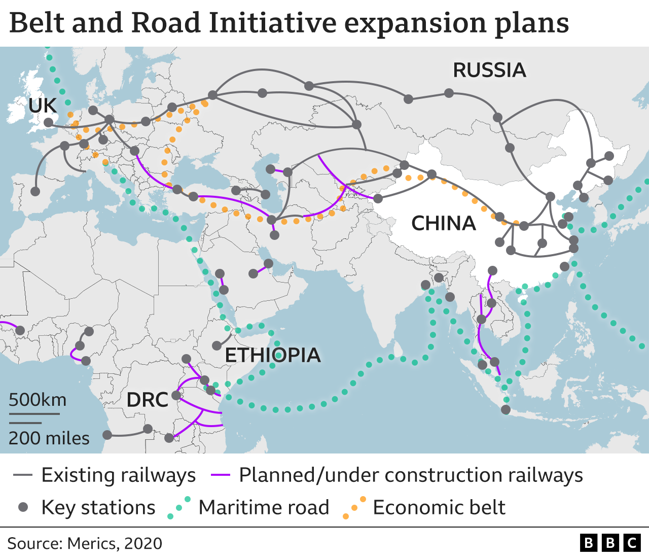 Belt and Road map