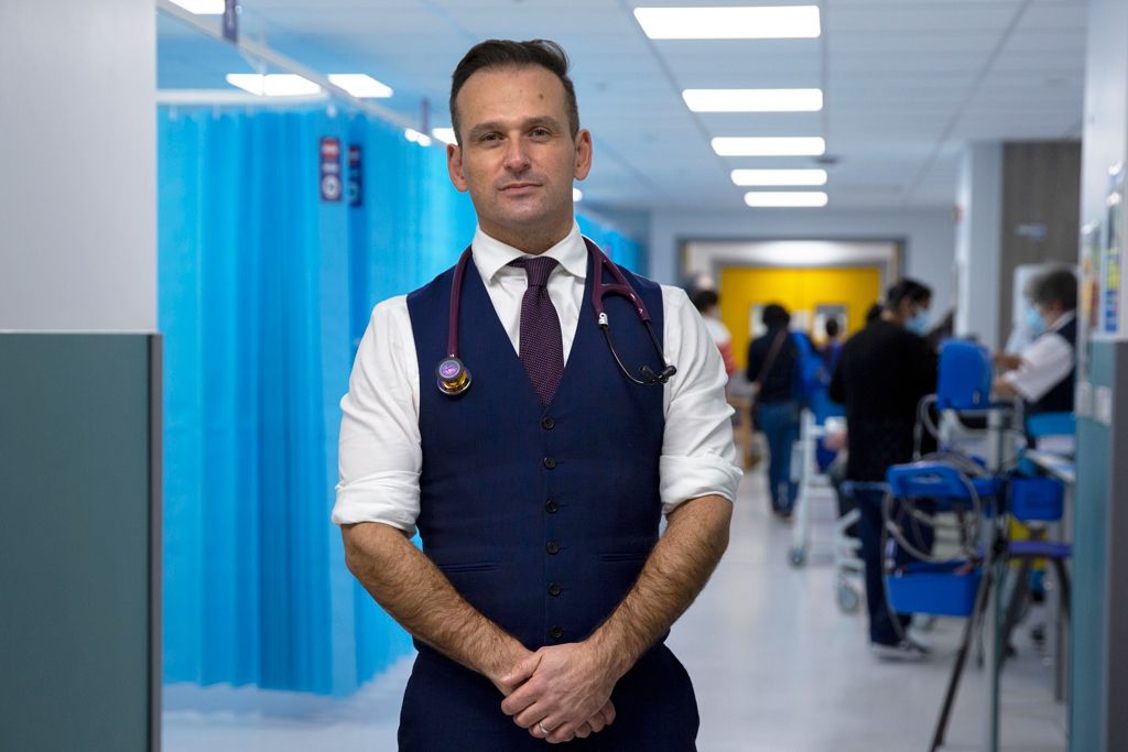 Dr Jordan Bowen tries to get people who arrive as emergencies home the same day