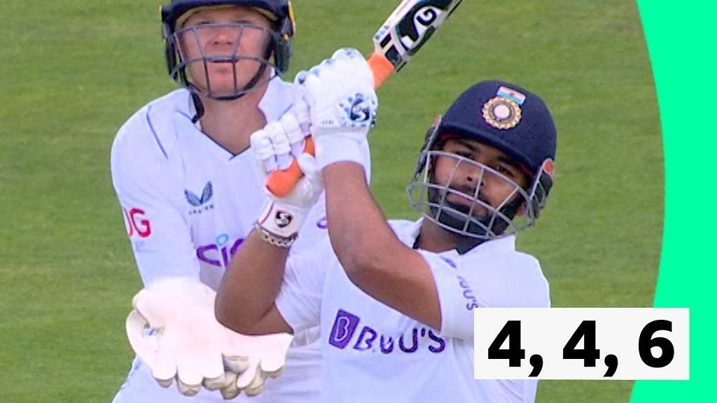 England v India: 'Rishabh Pant is hammering high and hard'