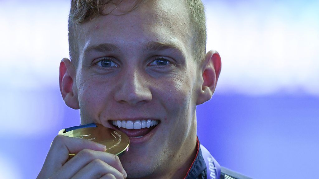 Olympic poster stars Caeleb Dressel on how he learned to love swimming
