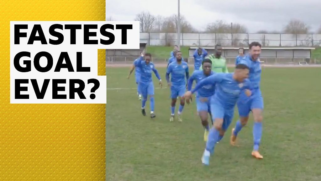 Amateur team score stunning goal in barely two seconds