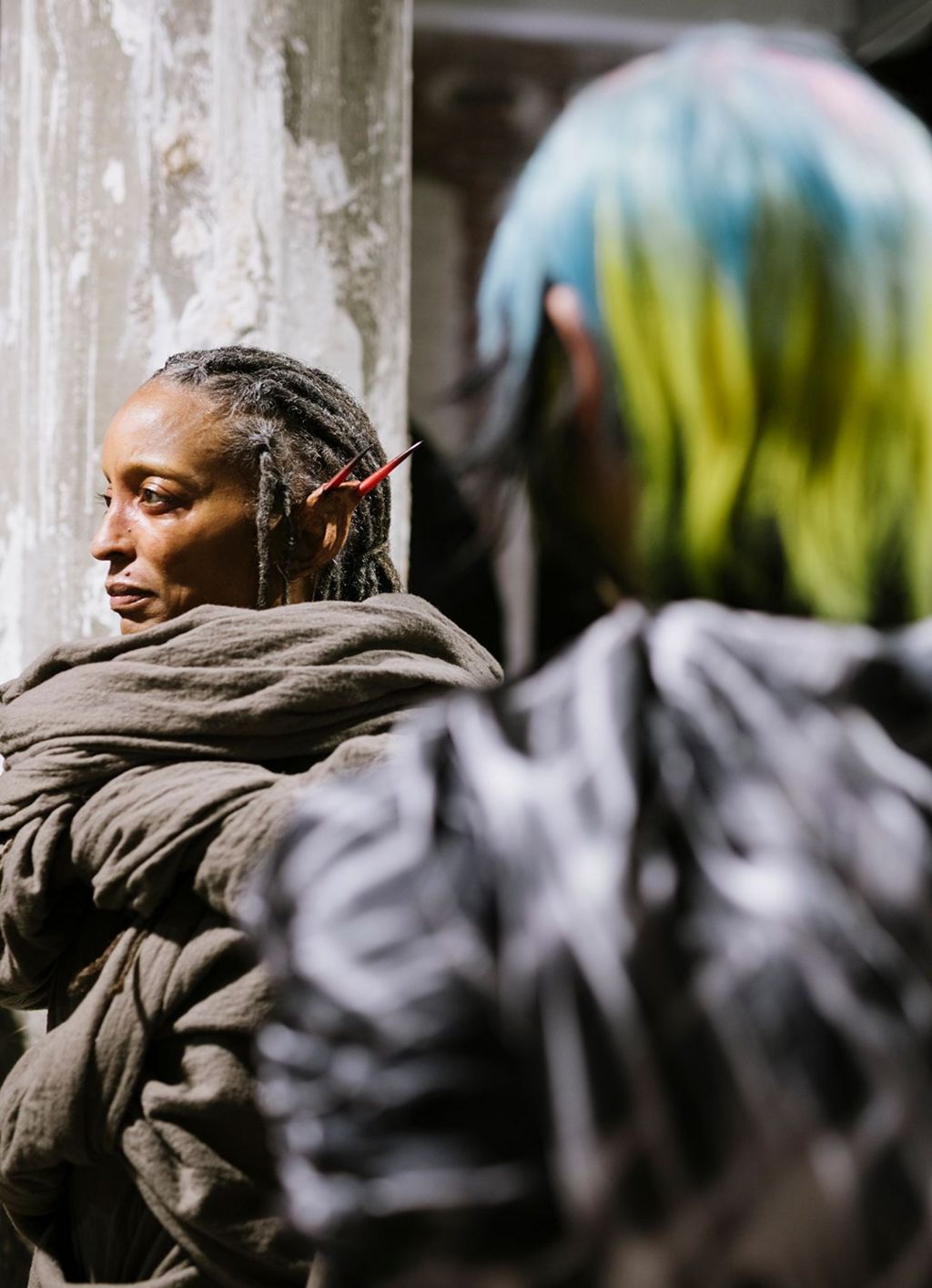 Backstage at the Rick Owens fashion show as part of Paris Fashion Week Fall 2026 held at Palais de Tokyo on March 5, 2026 in Paris, France. 