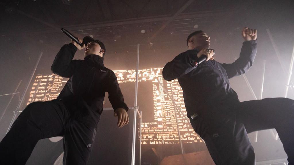 Kneecap perform on stage