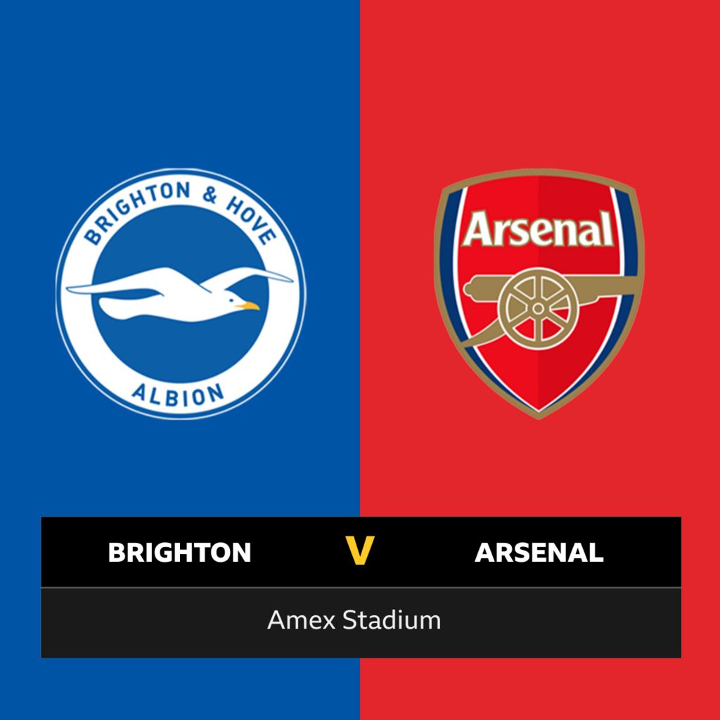 Follow Brighton v Arsenal live BBC Sport