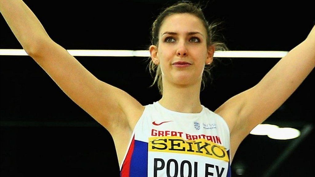 GB's Isobel Pooley a jump in the Women's High Jump Final of the IAAF World Indoor Championships