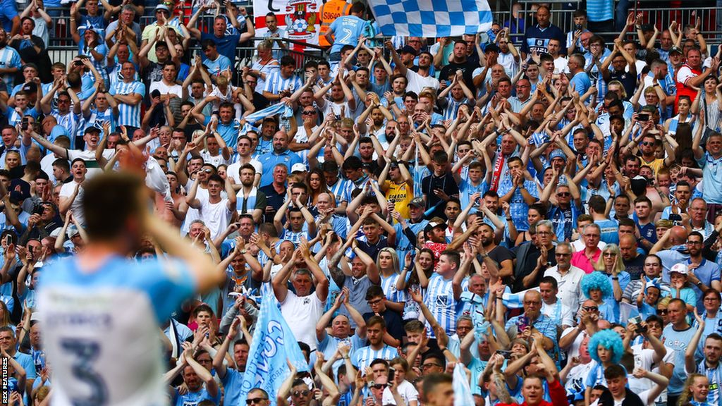 Coventry City sell out Wembley ticket allocation for Championship play-off final - BBC Sport