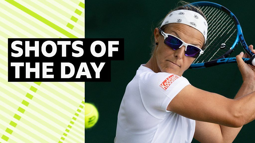 Wimbledon: Watch Kirsten Flipkens produce best shot of day four at Wimbledon