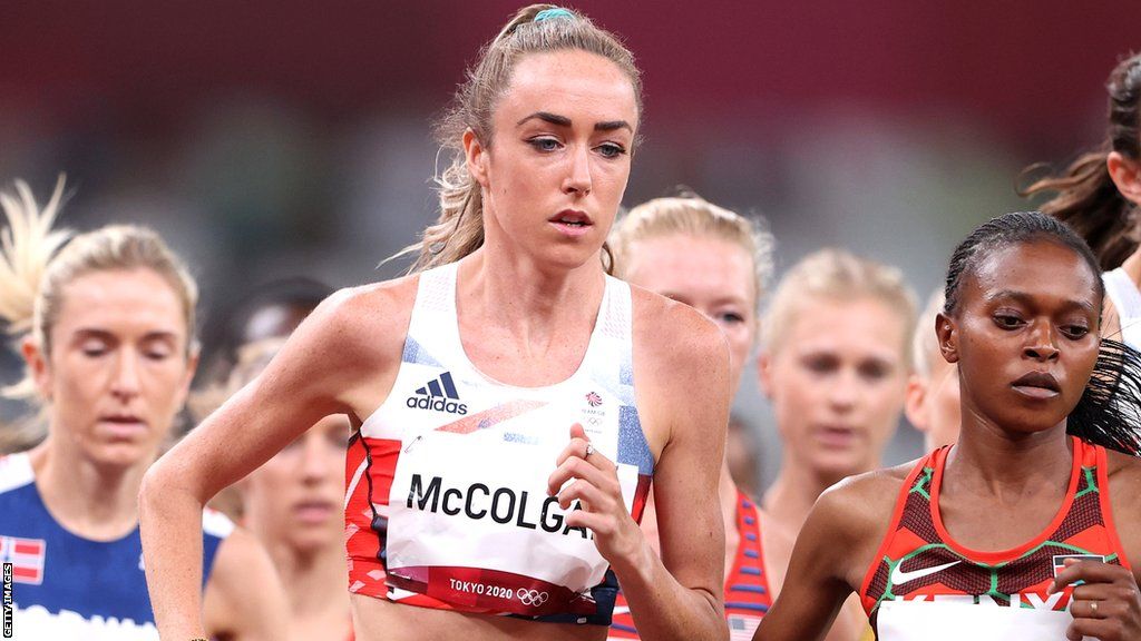 Eilish McColgan runs in the 10,000m final at the Tokyo Olympics