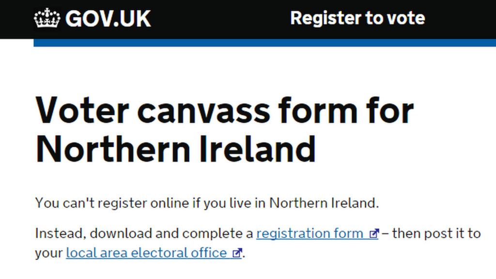 how to register to vote in northern ireland