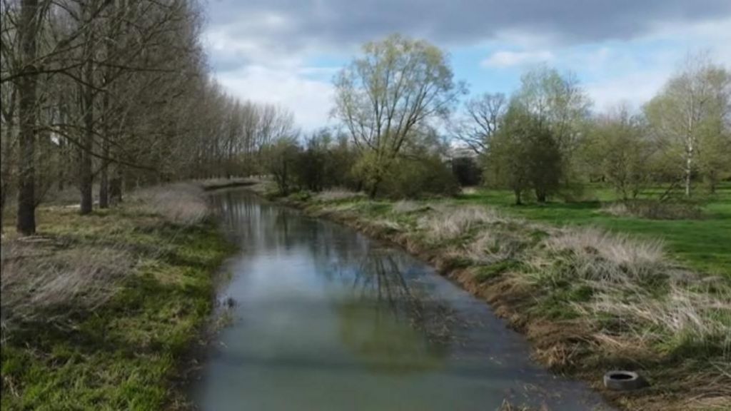 The River Tove in Towcester