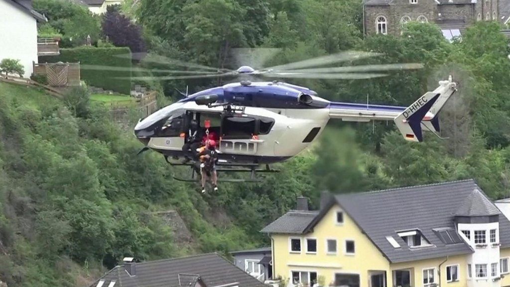 Helicopter rescues resident