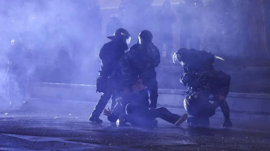 Police have been accused of using disproportionate force and of deliberately targeting protesters' faces and heads