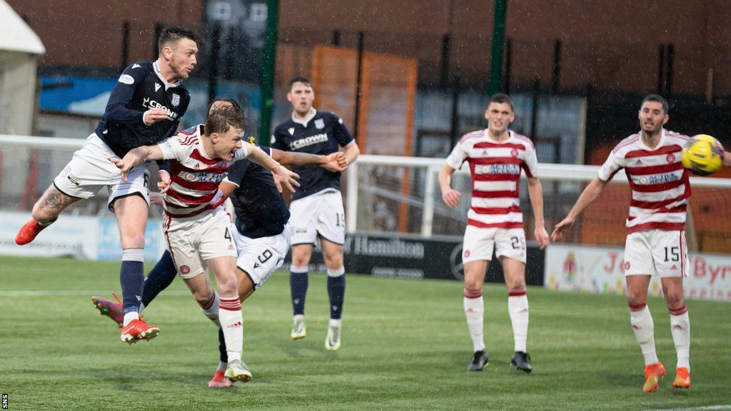 Jordan McGhee's header drew Dundee level, but they could not find a winner