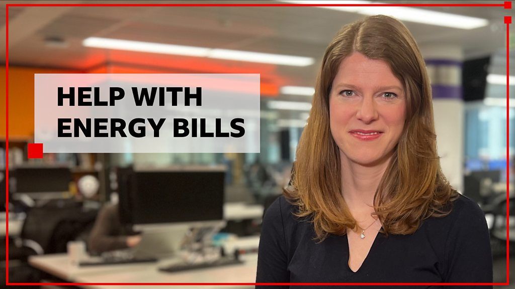 Colletta Smith next to a "help with energy bills" logo