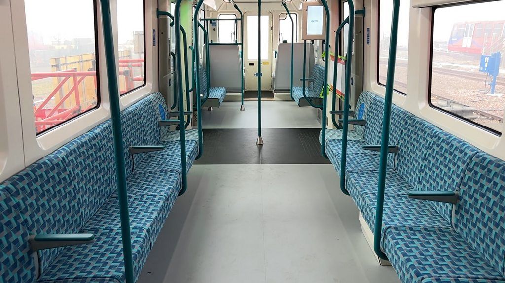 A look inside a new DLR train