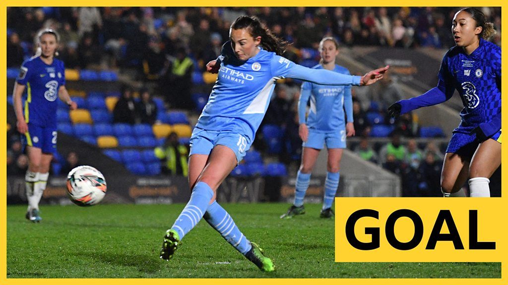 Women's League Cup final: Caroline Weir stuns Chelsea with third Man City goal