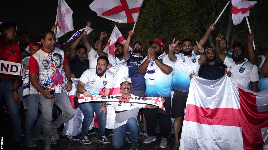 England fans in Qatar