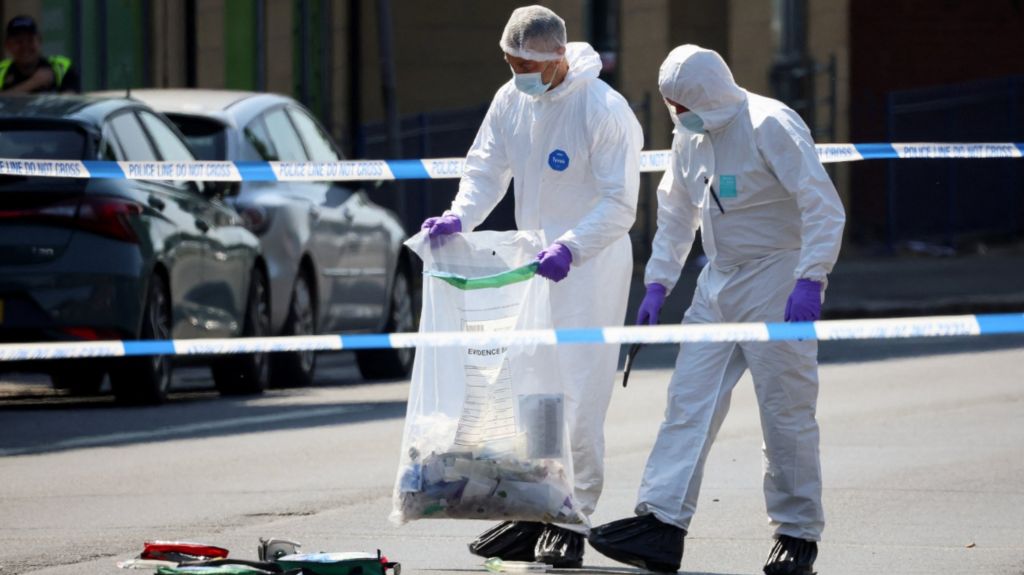 Forensic officers in Nottingham