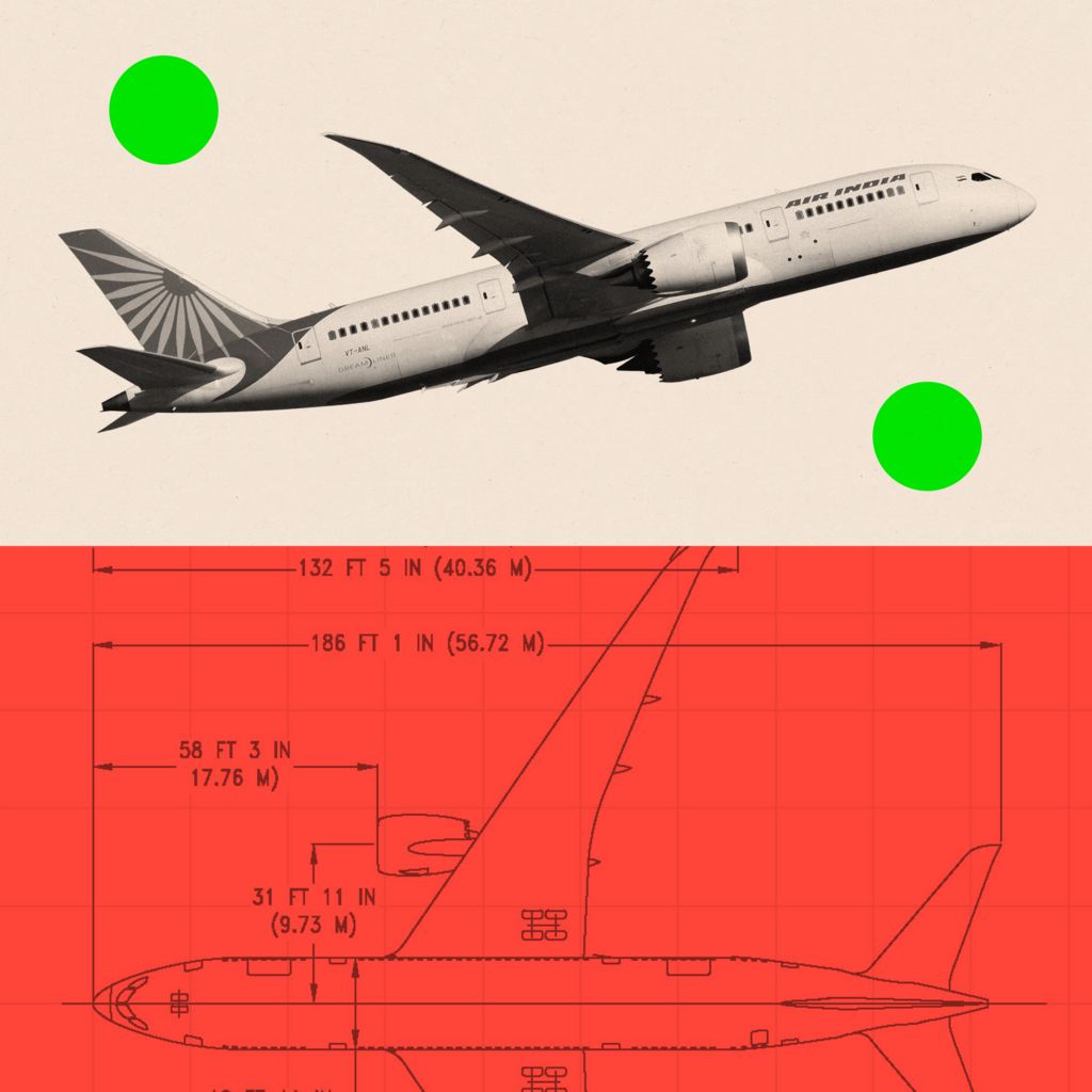 A treated image of a Boeing 787 Dreamliner.